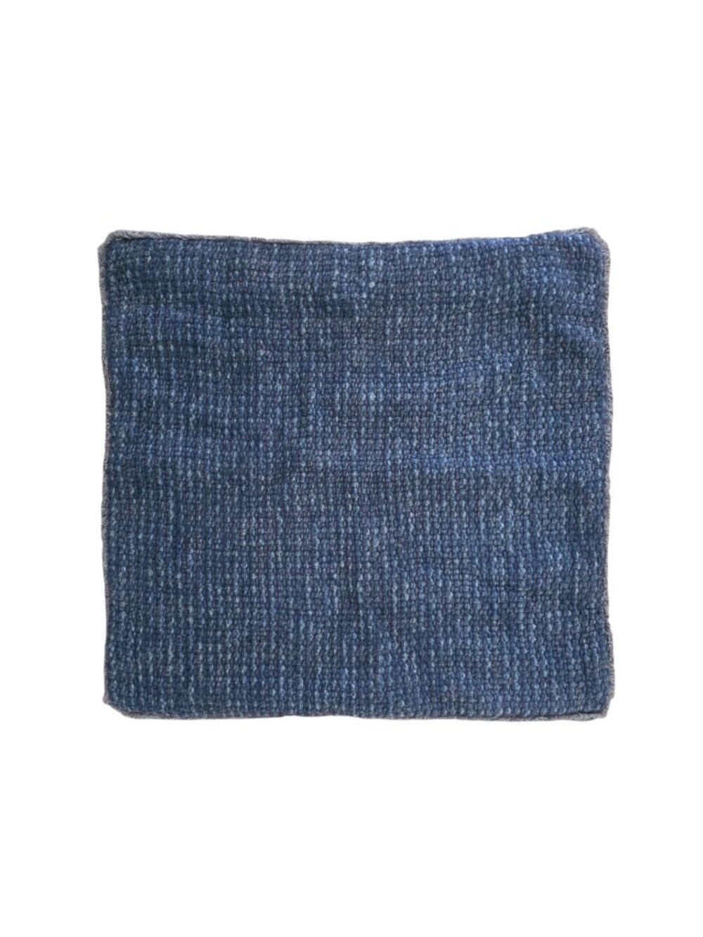 Pottery Barn Faye Textured Linen Pillow Cover Sham Stormy Blue 20"